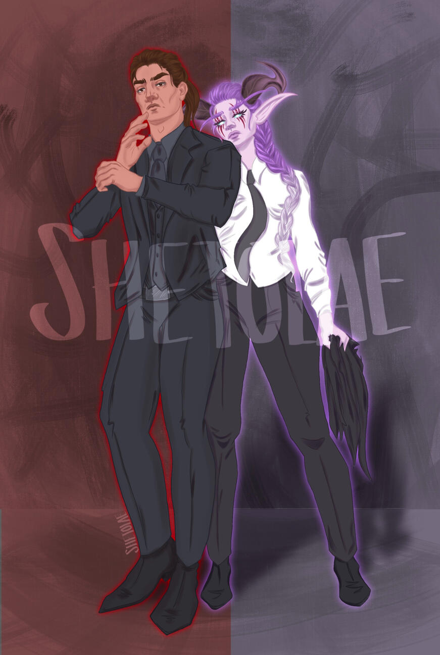 Snowy And John (Wick AU) Commission 2023